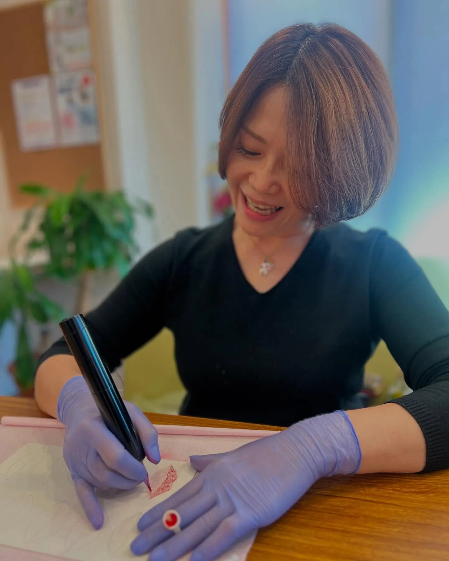 今日は、リップアート講習に行ってきました。